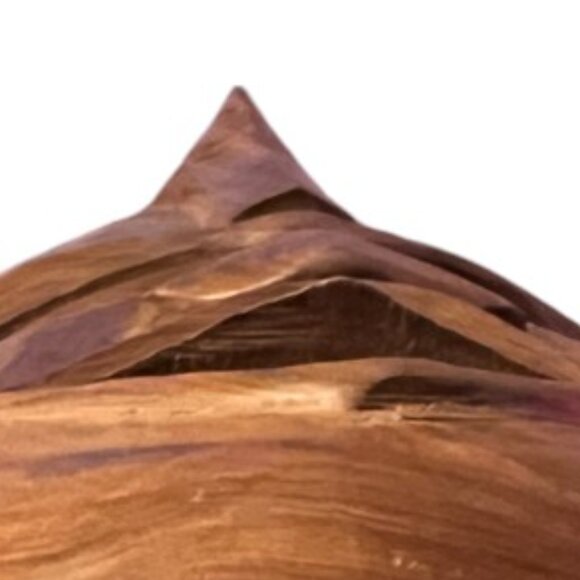 Vtg AFRICAN Hand-Carved Solid Wood Mask Tribal Art 13" high x 7" wide x 3.5 deep - Picture 9 of 12